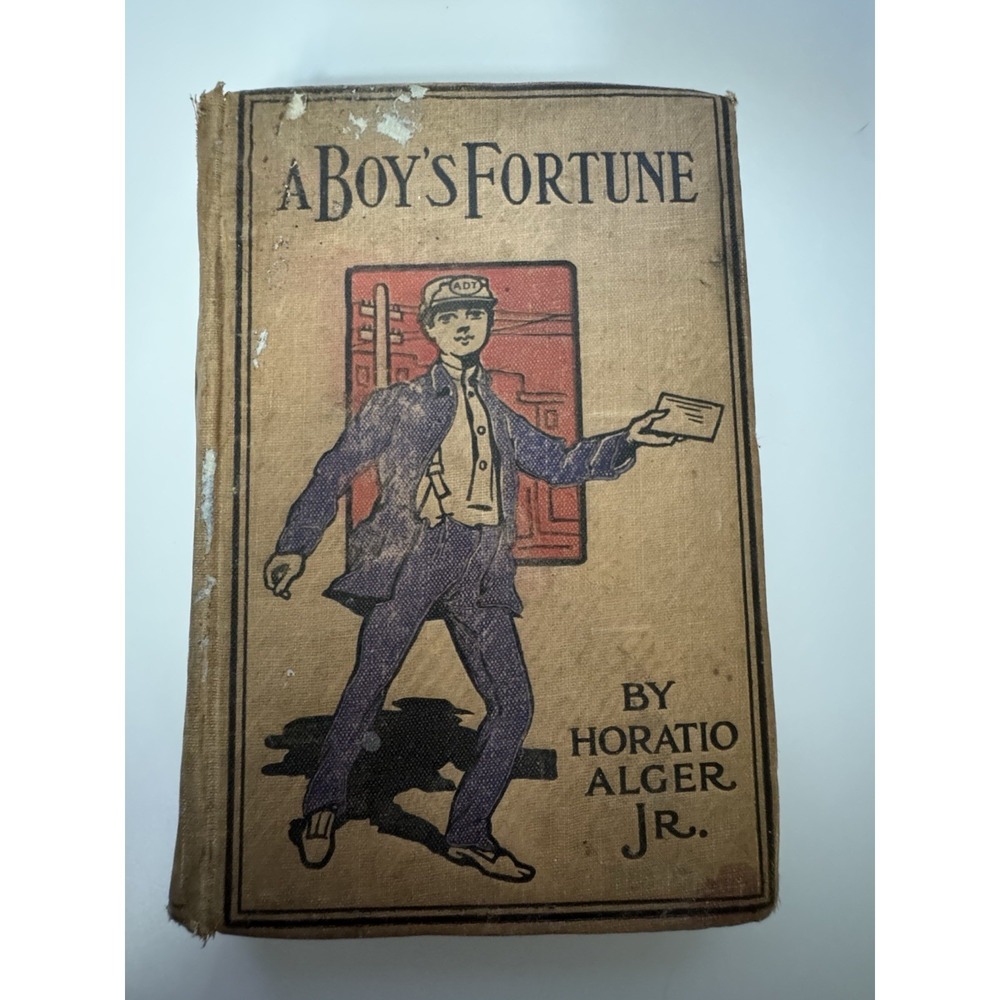 A Boy's Fortune Horatio‎ Alger Jr Winston Antique Hardcover Illustrated Book